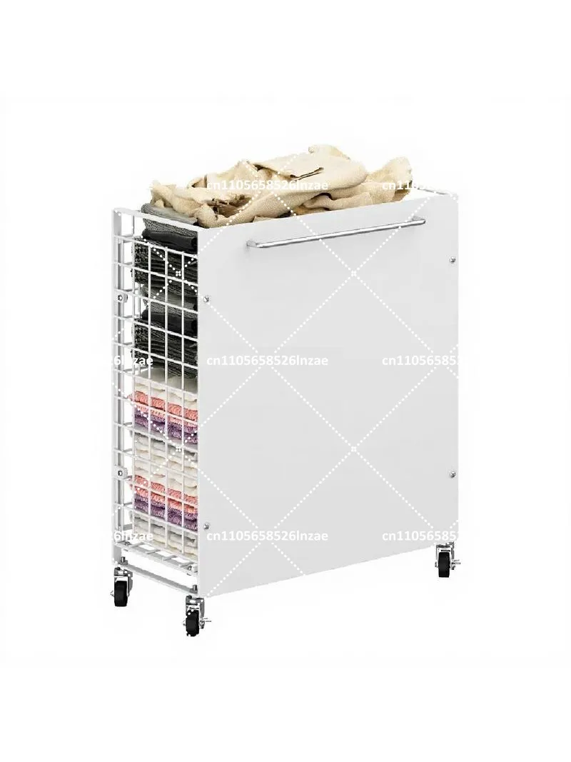 Large Capacity Yoga Mat Storage Basket with Handle, Portable Sports Equipment Organizer, Dirty Clothes Hamper for Bathroom