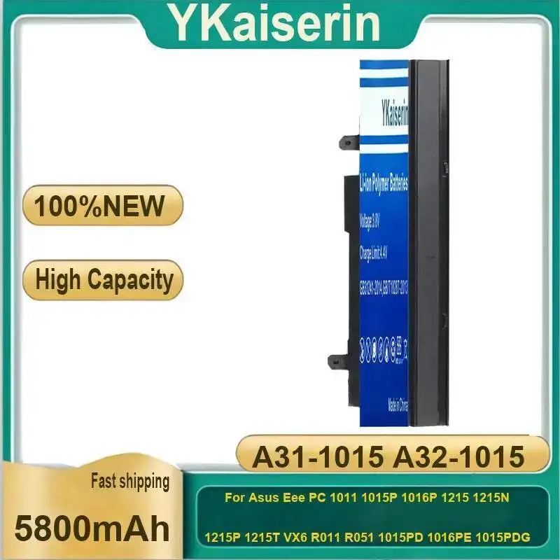 

Battery A31-1015 A32-1015 5800Mah For Asus Eee PC 1011 1015P 1016P 1215 1215N 1215P 1215T VX6 R011 R051 1015PD 1016PE 1015PDG