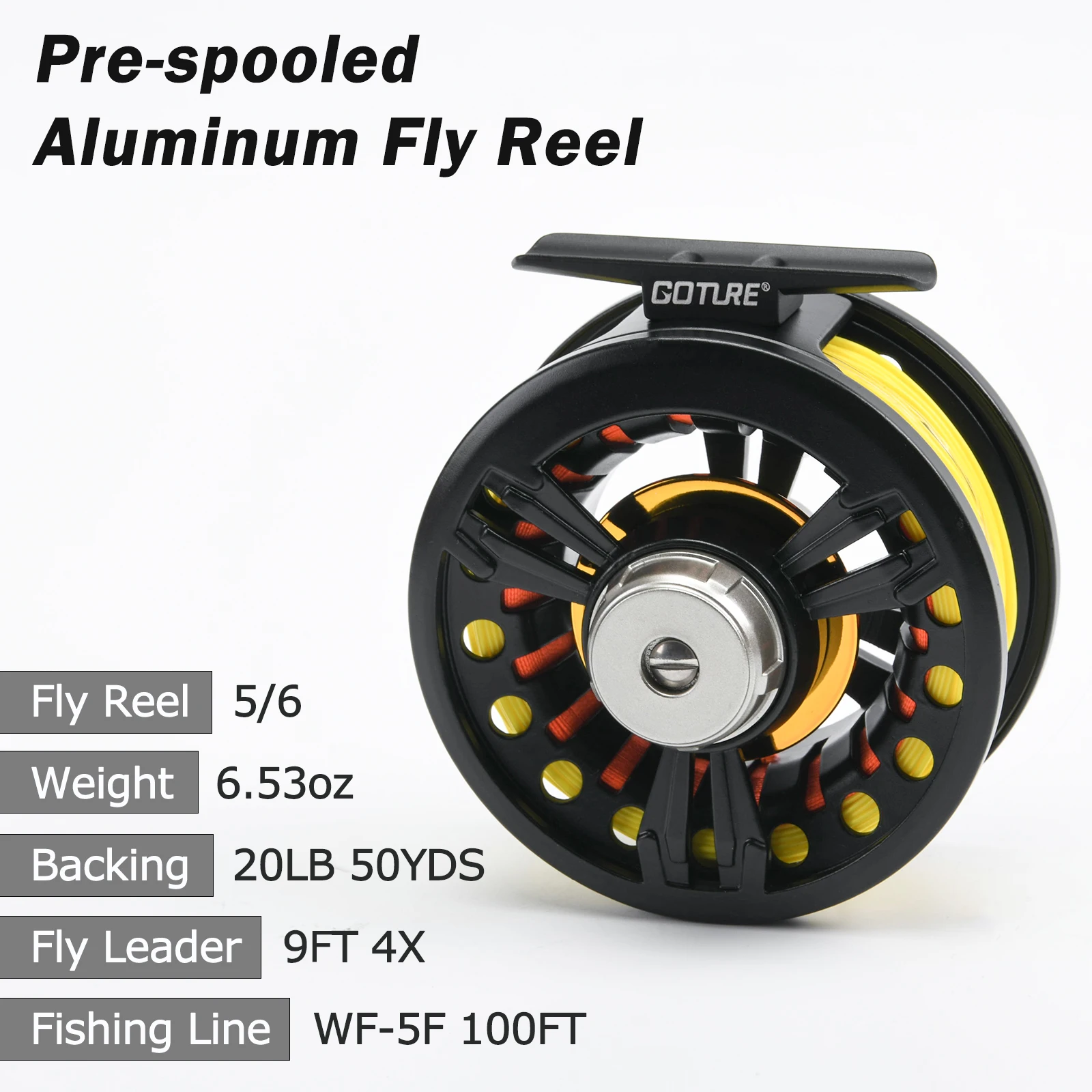 GOTURE Fly Rod 9フィート 4セクション Goture(ゴチュール) フライロッド 4ピース 9フィート 山岳渓流用 管理