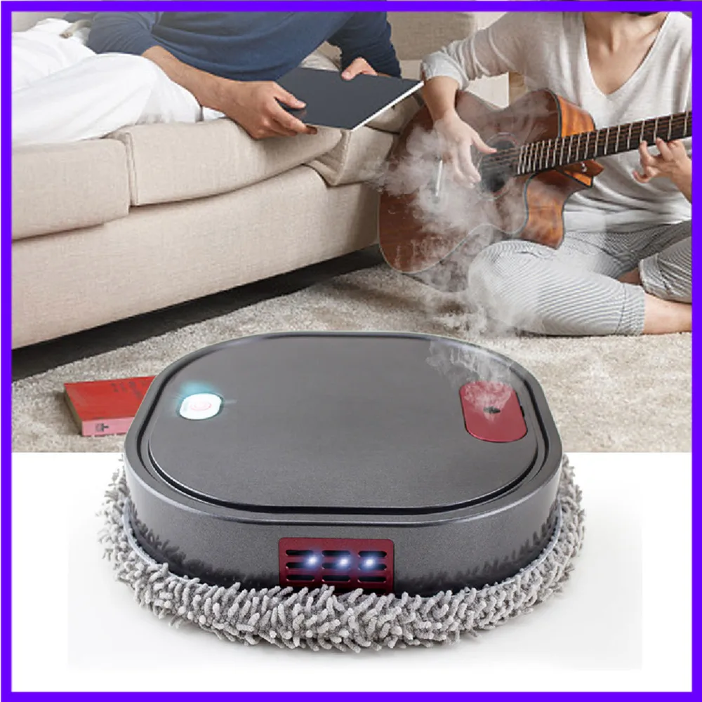 3 in 1 Vacuum Cleaner Rechargeable Mopping Robot Smart Spray Dry and Wet Sweeping Machine Home Office Lazy Cleaning Tool