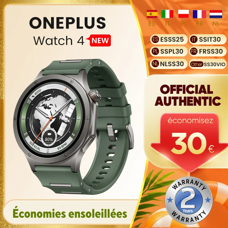 Montre connectée OnePlus Watch 4