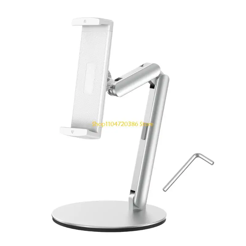 K0EA Ergonomic Desktop Tablets Holder Adjustable Height 360 Rotate Desk Stand For Study Video Watching