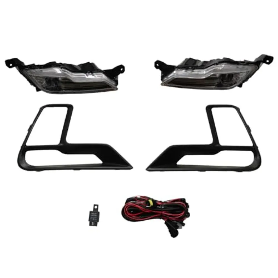 

Пара светодиодных противотуманных фар бампера с креплением на рамке для Ford Explorer 20182019, противотуманные фары высокой яркости со встроенным переключателем Comp