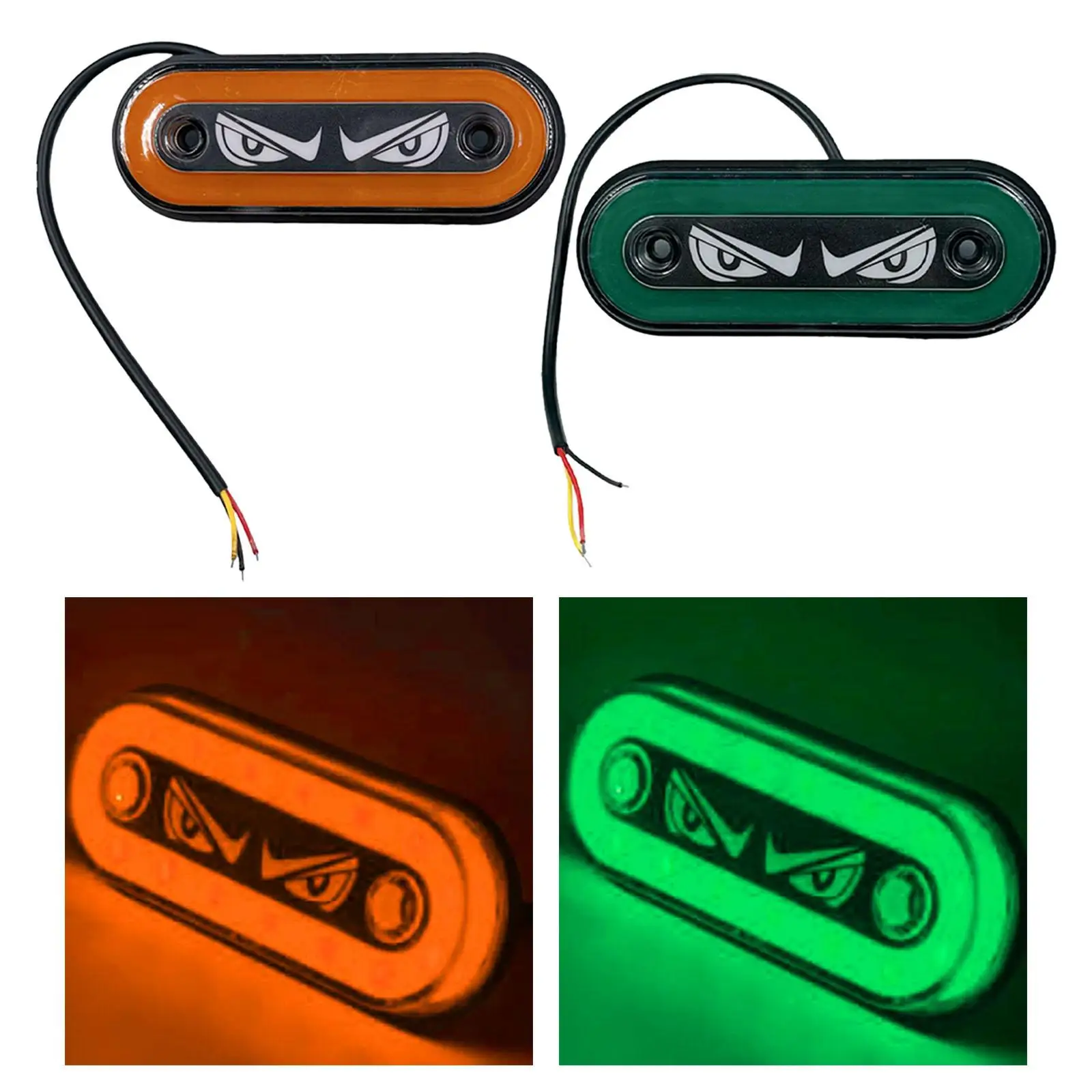 

Universal LED Side Marker Light Flashing Strobe Lamp ABS Car Truck SUV 12V 24V Waterproof for Safety Warning