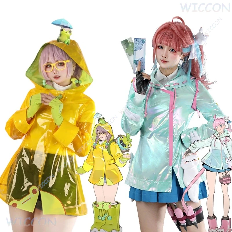

Overwatch OW Rainy Day Kiriko Mei Cosplay Costume Game Raincoat Outfit Skin Cute Skin Cosplay Halloween Party Suit Anime Uniform