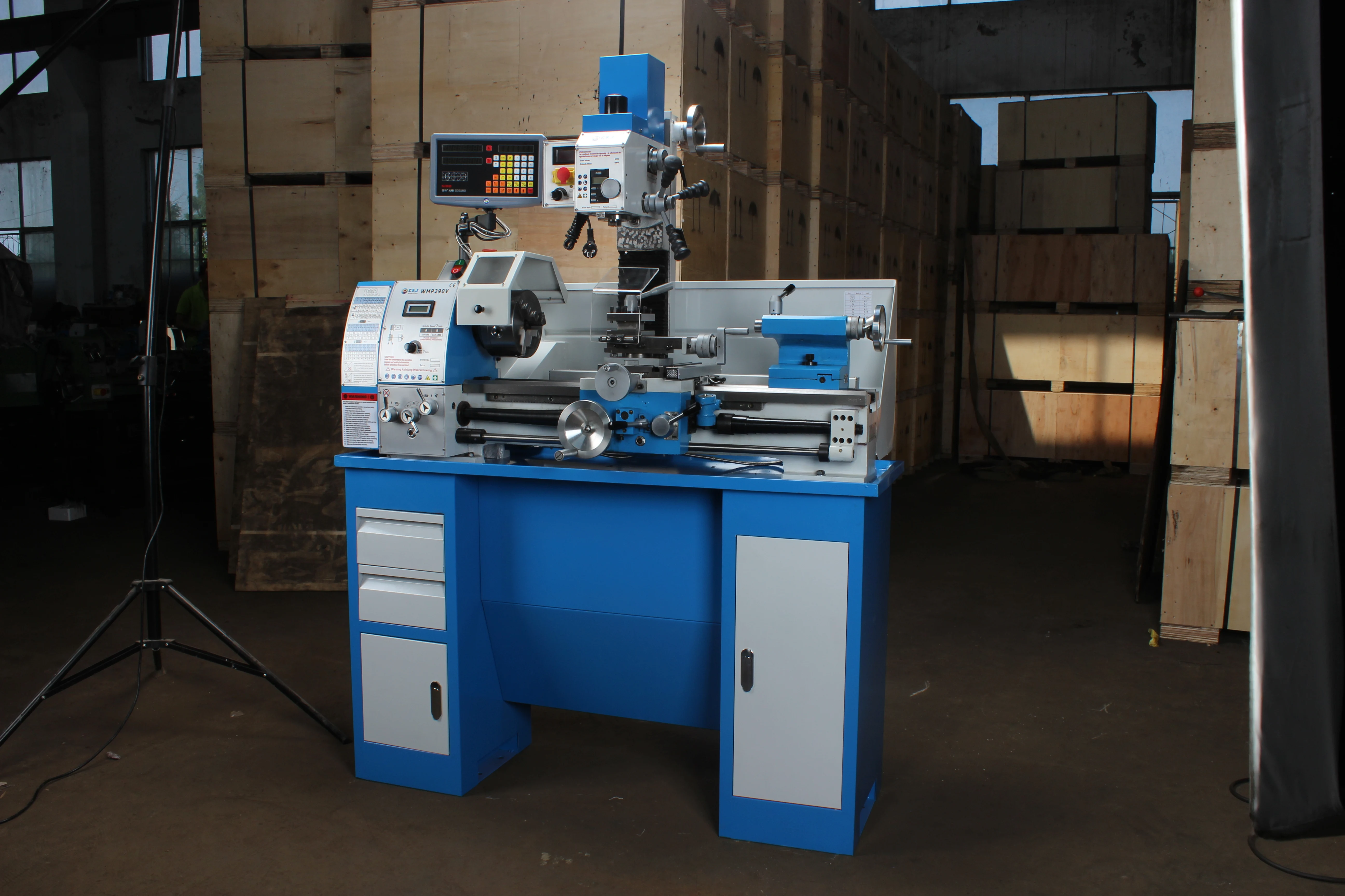 WMP290V / WMP290VF Fresadora combinada Torno multiusos