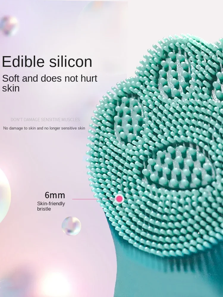 Gratis Verzending Elektrische Gezichtsreiniging Instrument Ultrasone Trillingen Opladen Siliconen Gel Cleansing System Schone Poriën