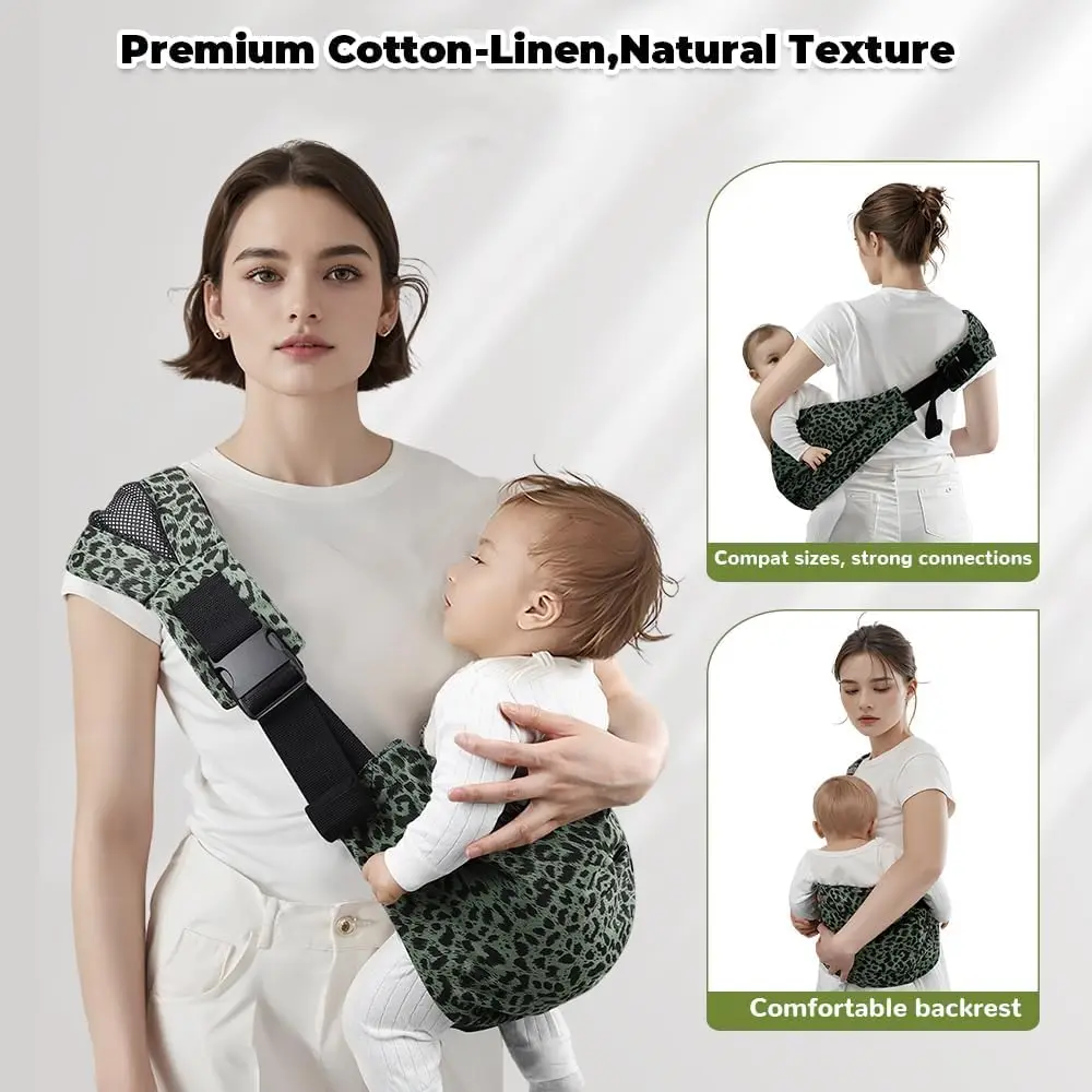 Baby Sling Wrap Newborn Carrier Multifunction Infant Nursing Cover Carrier Breastfeeding Outdoor Travel Baby Carrier 0-36 Months image 2