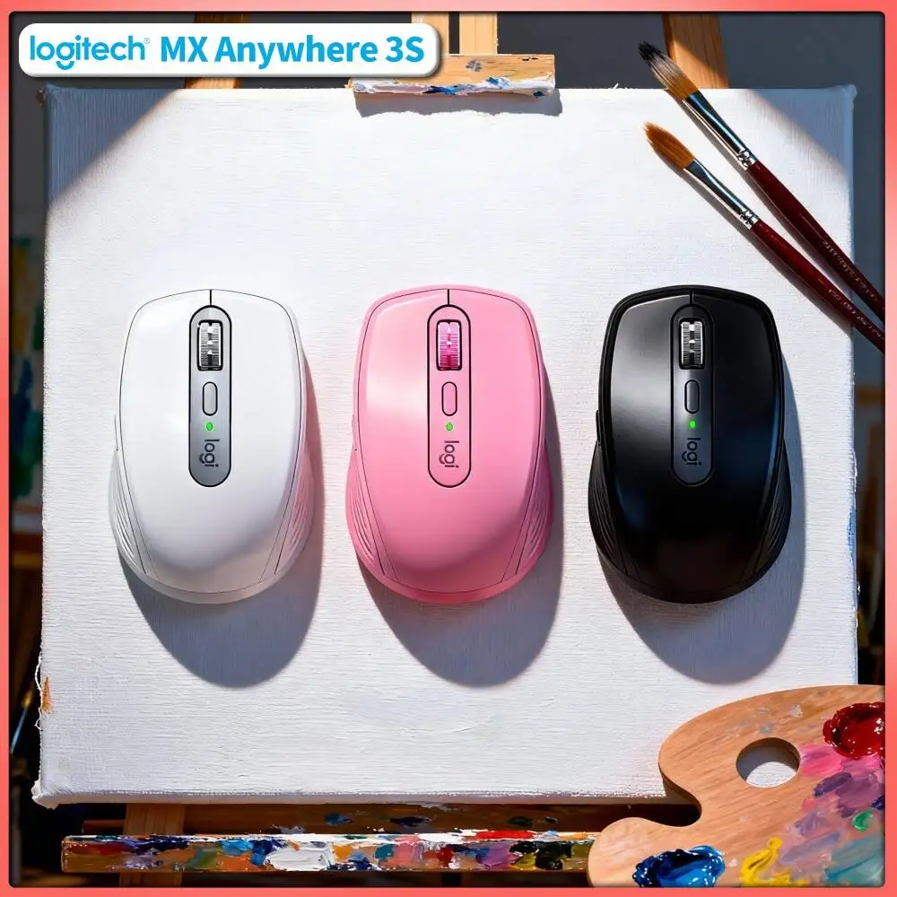 Wireless MX Anywhere 3S Mouse - 8K DPI, Compact Durable Build, Silent Click, Ideal for Small Bakery Shop Admin Office Task