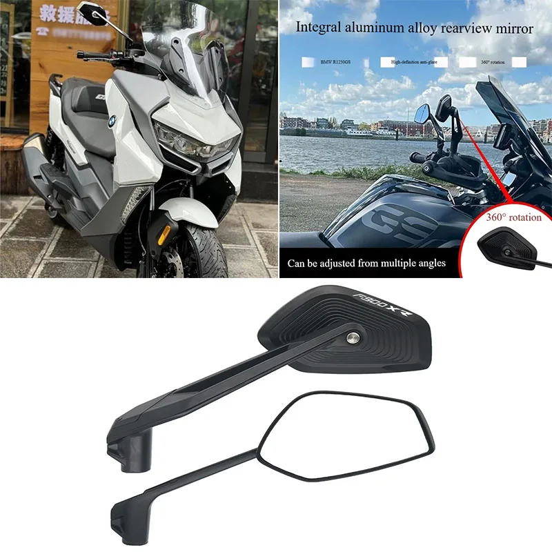 Accessoires de moto pour BMW F900R F900XR F900 R/XR, rétroviseurs noirs en alliage d'aluminium CNC, rétroviseurs latéraux