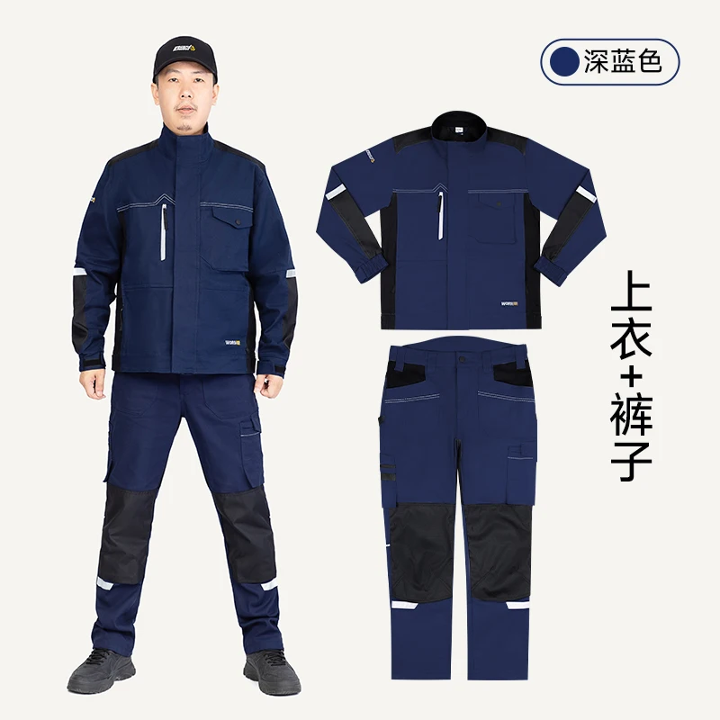 High quality reflective safety work clothes, suitable for both men and women, suitable for welding and automotive repair work