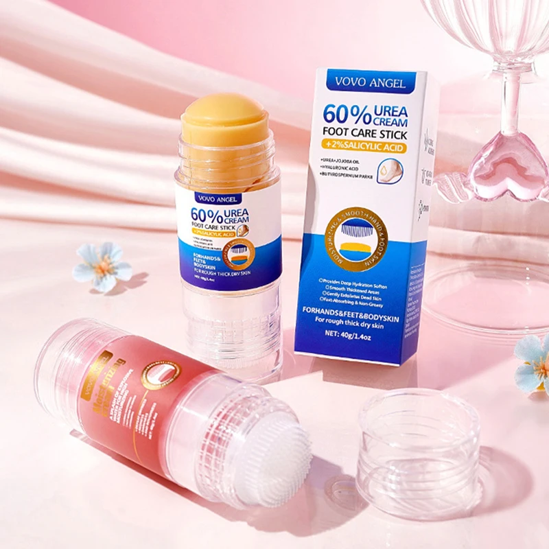 Autumn Winter Foot Care Stick Moisturizing Anti-chapping Urea Cream Stick With Brush Deep Hydration Hand Foot Cream