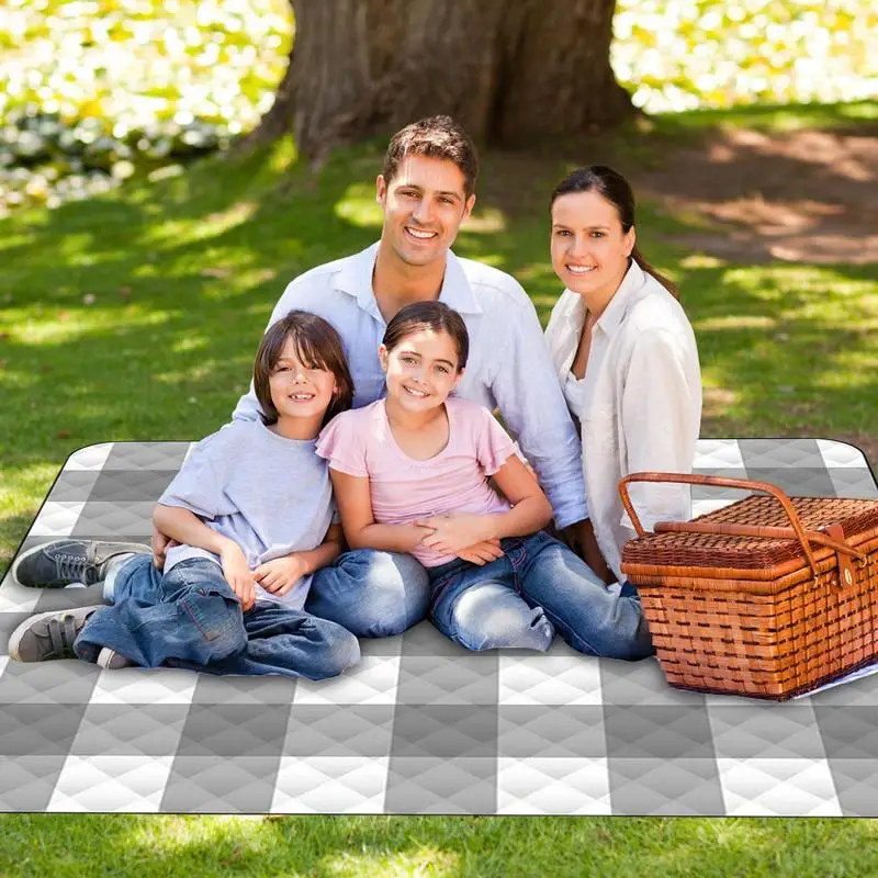 Tappetino da Picnic pieghevole tappetino per attività per bambini prato all'aperto spiaggia impermeabile campeggio coperta da Picnic Tote Bag accessori da Picnic portatili