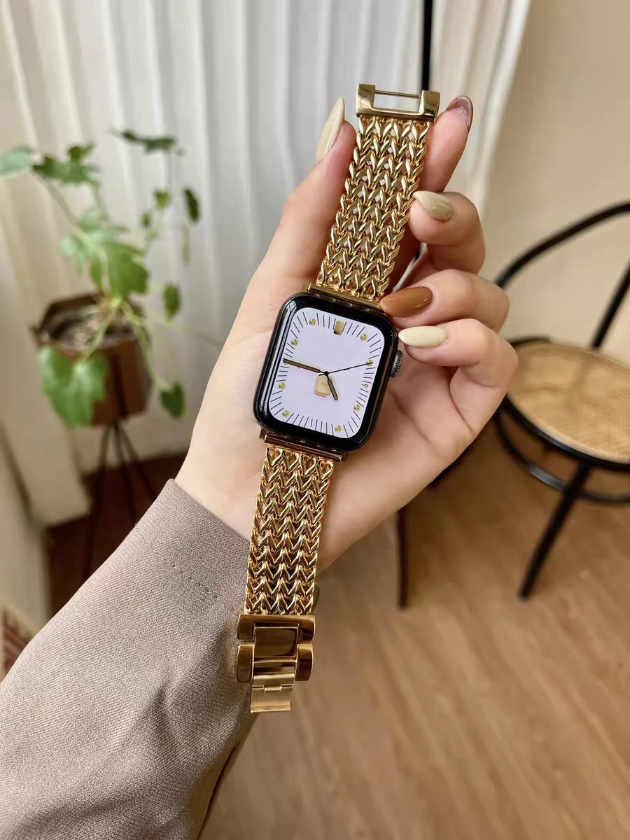 Luxury Watch Nice - حزام فاخر رائع لساعة أبل من