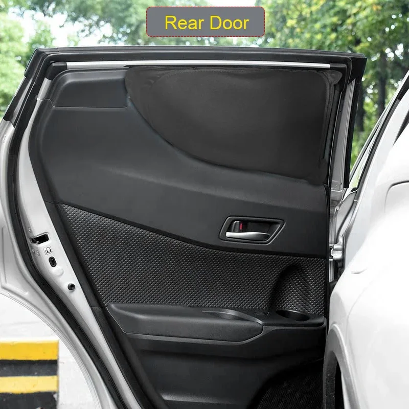 

Car Black Windows Privacy Sunshade Auto Anti-UV Heat Insulation Protect Cover Interior Accessories For Toyota CHR 2017-Present