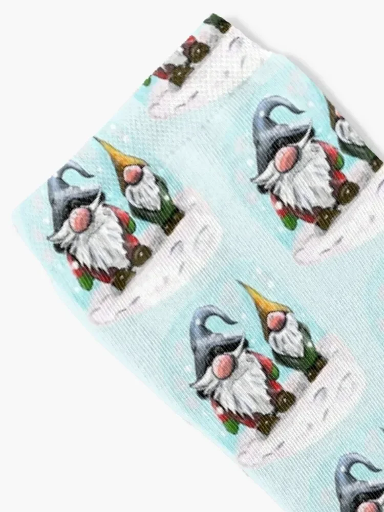 Winter Gnomes Socks Thermal man winter Christmas Socks Female Men's