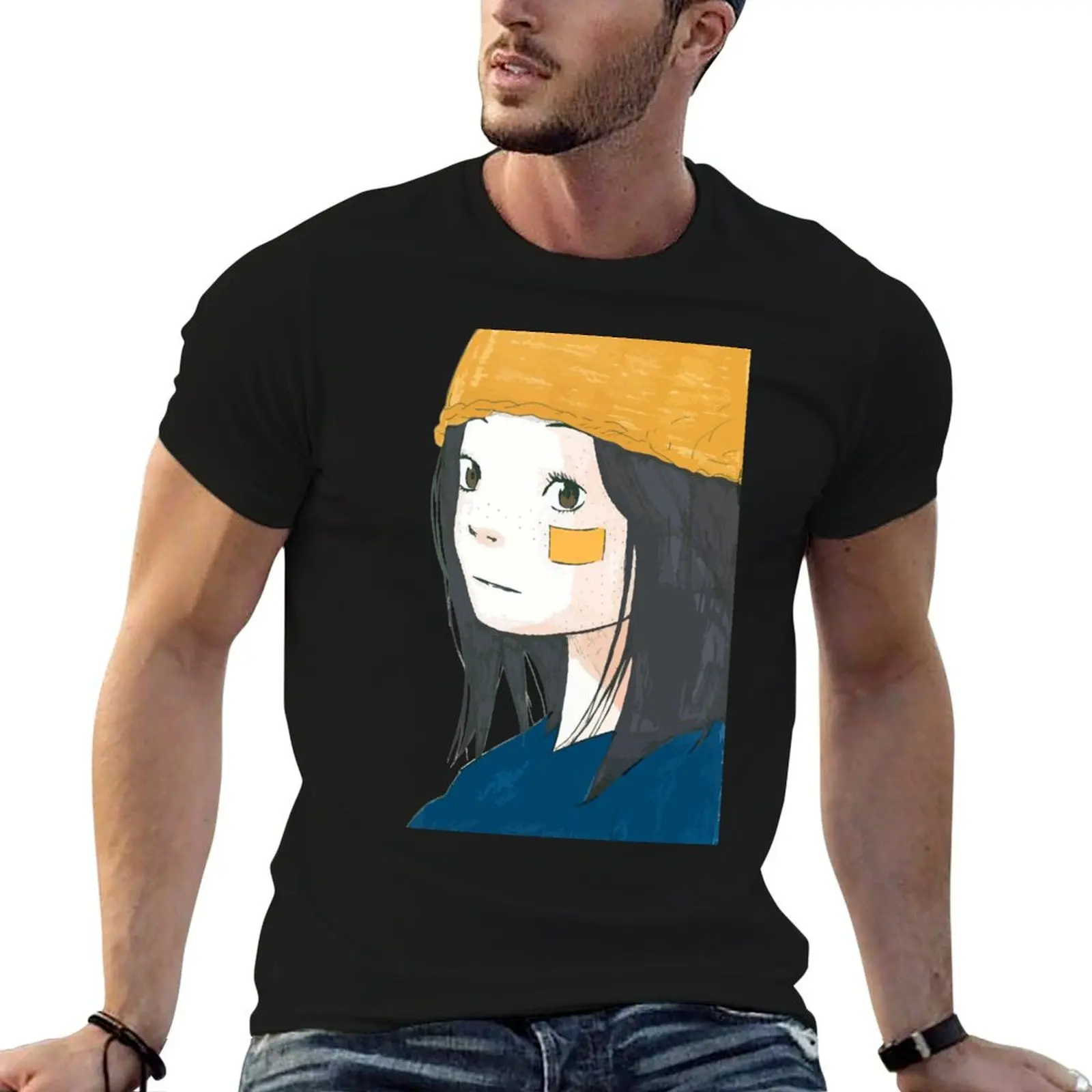 

solanin fanart T-Shirt graphic tee shirt quick drying shirts men graphic