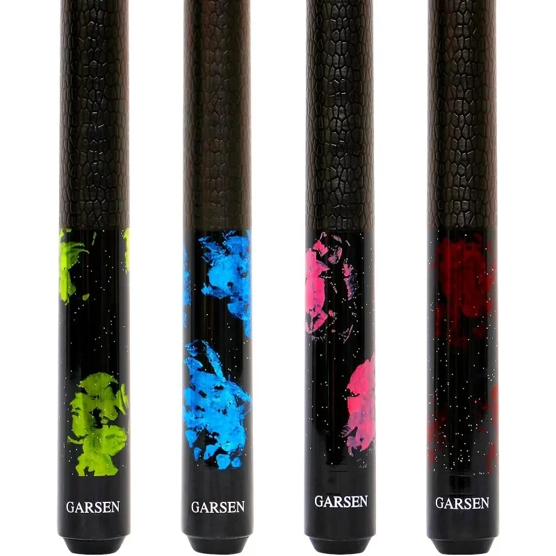 

4 Pieces Pool Cue Stick 58 inch 18 19 20 21 oz Billiard House Bar Pool Stick