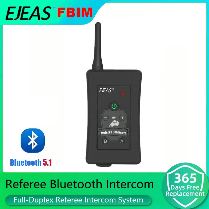 

1PC EJEAS FBIM 1200m 4 Referee Bluetooth Helmet Interphone Headset Wireless Handsfree Moto BT Intercom with FM radio