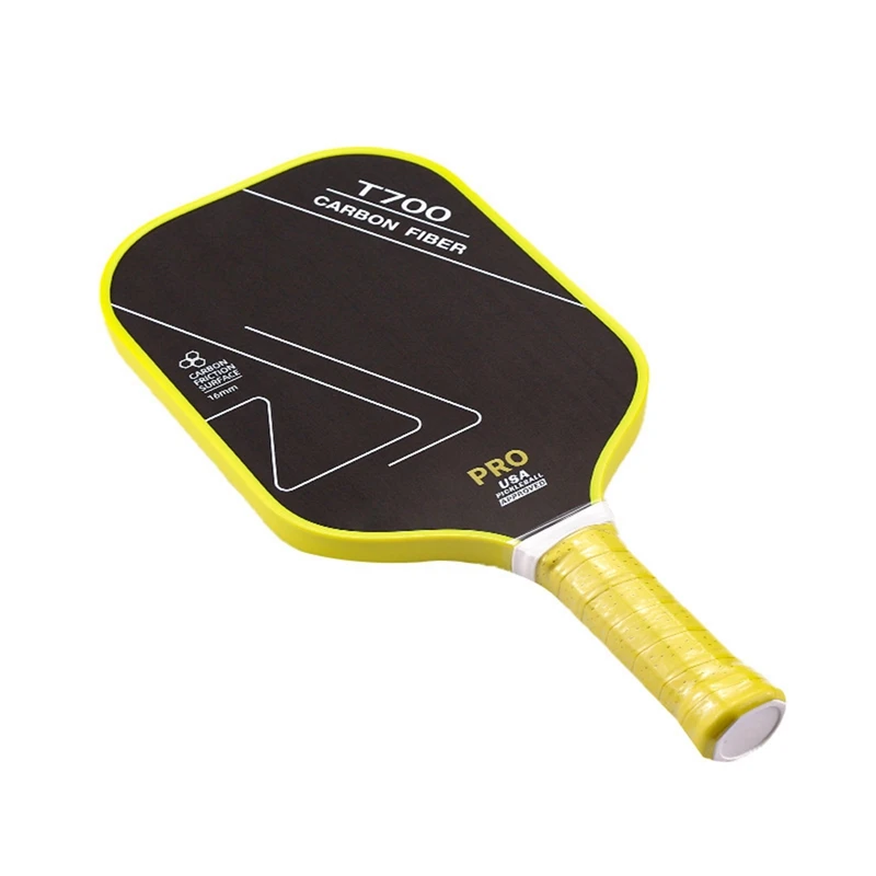 16 ملم ‌   ألياف الكربون Pickleball مجداف امتصاص الصدمات المضادة للانزلاق قبضة اختيار مضرب للعب البطولة اللوازم الرياضية