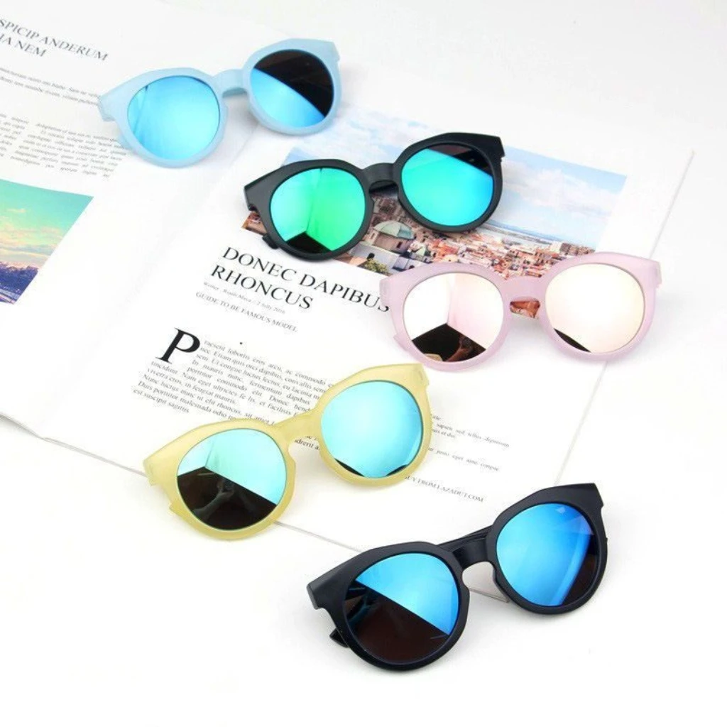 Nuevas Gafas de Sol para Niños y Niñas, Gafas de Sol Redondas para Niños, Gafas de Sol para la Calle, Gafas de Sol Lindas para Bebés, Protección UV