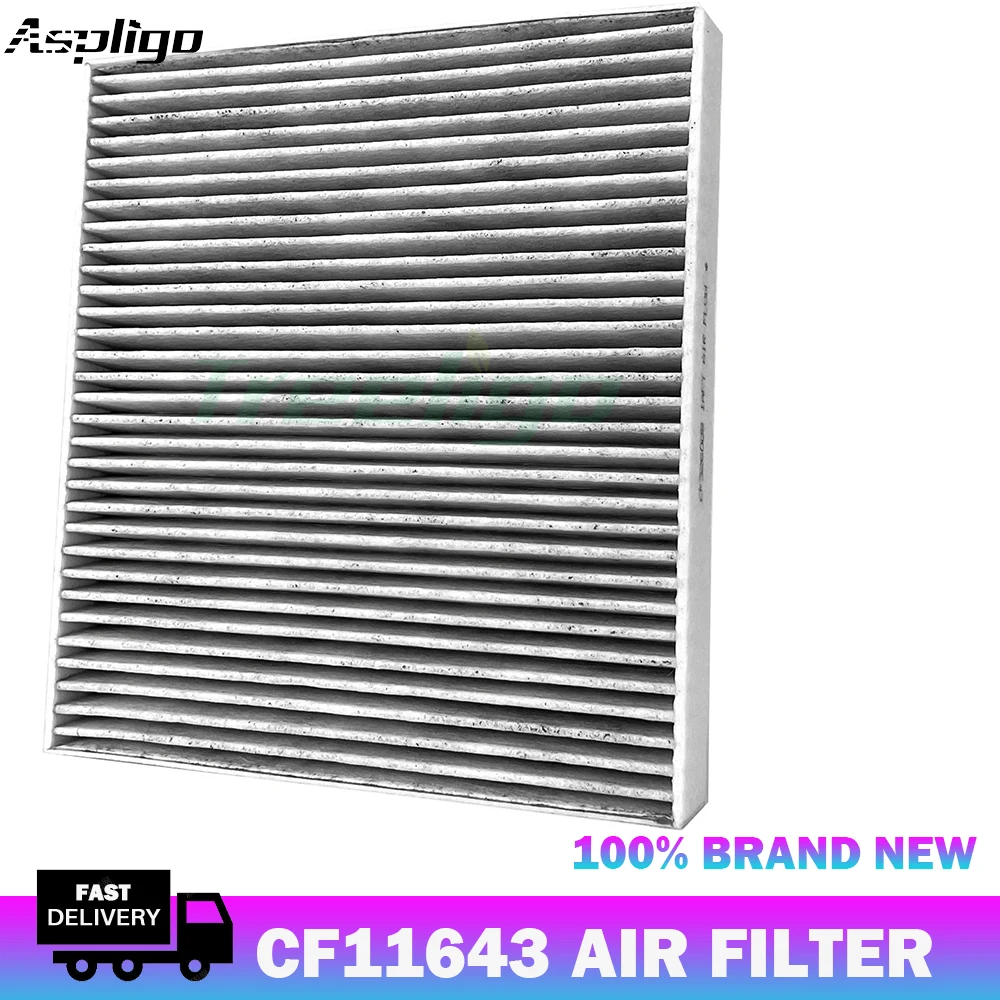 Aspligo 1PCS CF11643 Activated Carbon Fram Cabin Air Filter For AUDI A3 Q3 RS3 S3 TT/For VOLKSWAGEN ARTEON ATLAS TAOS TIGUAN