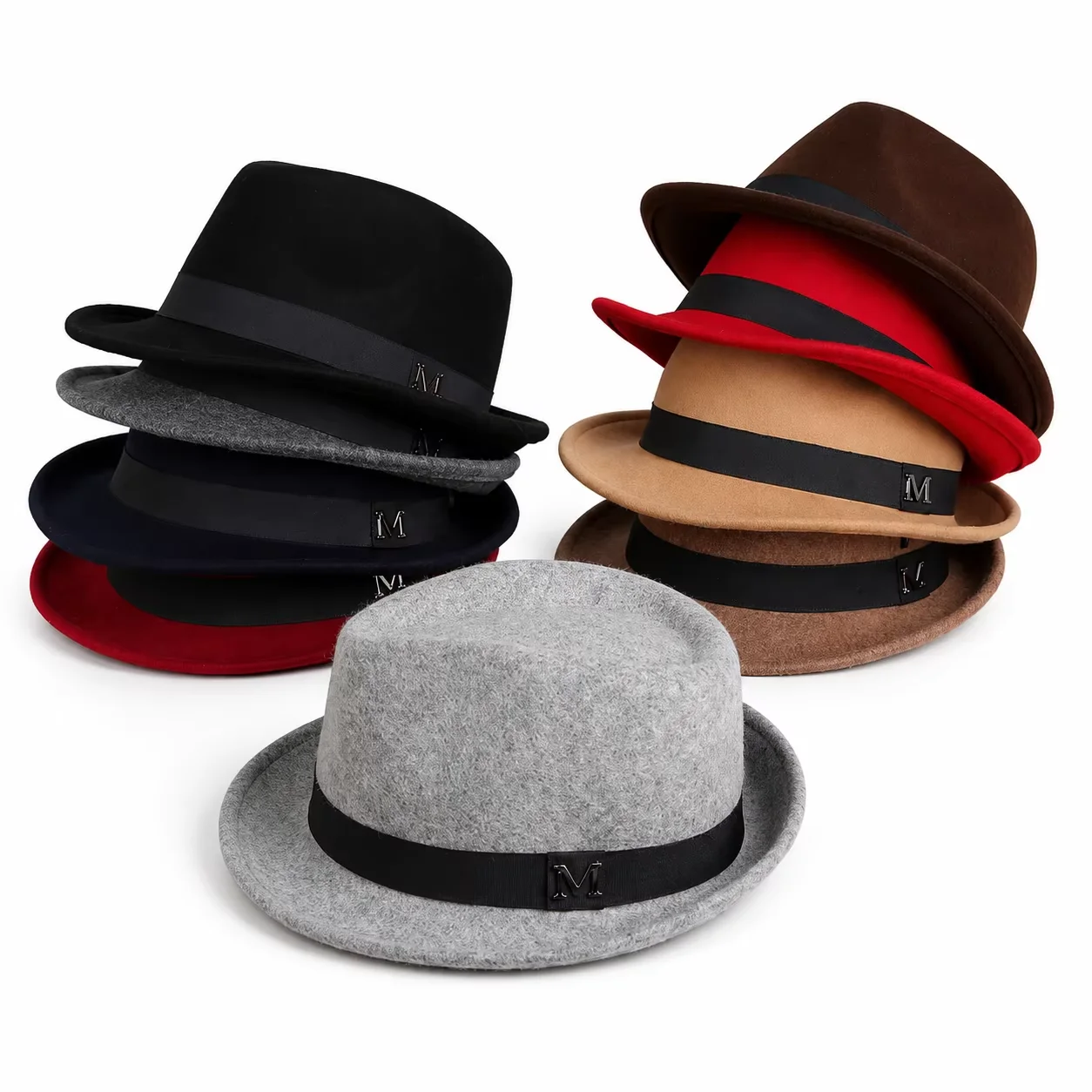 Fedora Hat Wool - Pure Wool Fedora Hat for Men