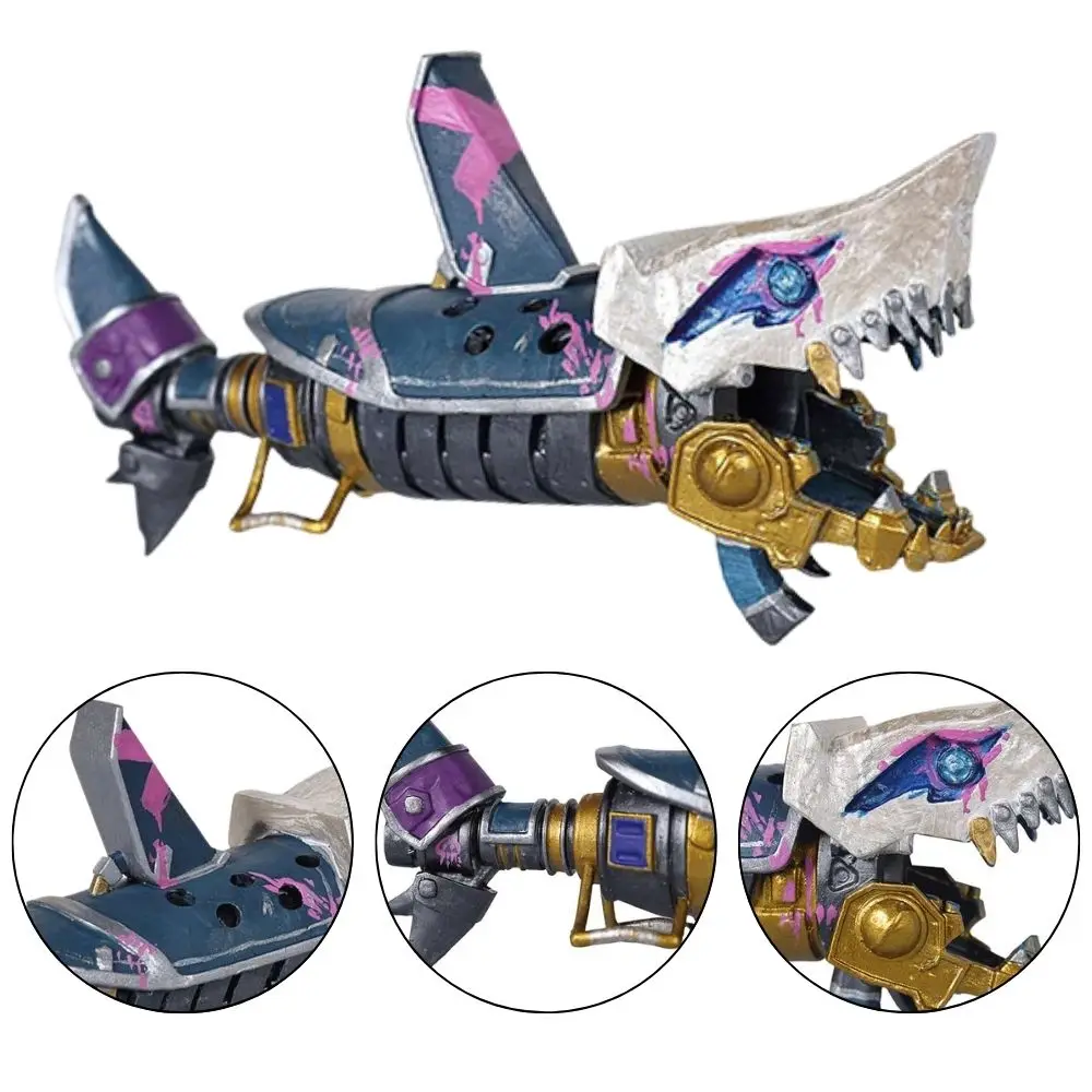 Arcane Jinx Cosplay Chomper Shark Weapons Keychain Ornament Fantasia Jinx Disguise Props Halloween Carnival Costume Accessories