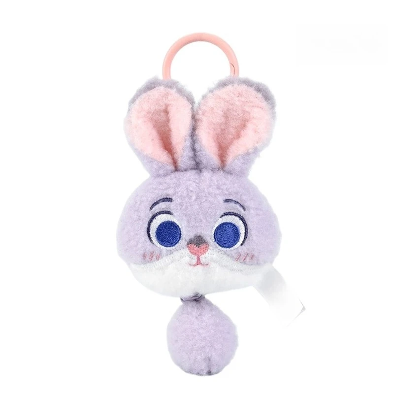 Boneca de pelúcia bonito judith nick cidade leopardo oficial chaveiro de pelúcia diy saco mochila pendurado acessórios pingente dar presentes de aniversário