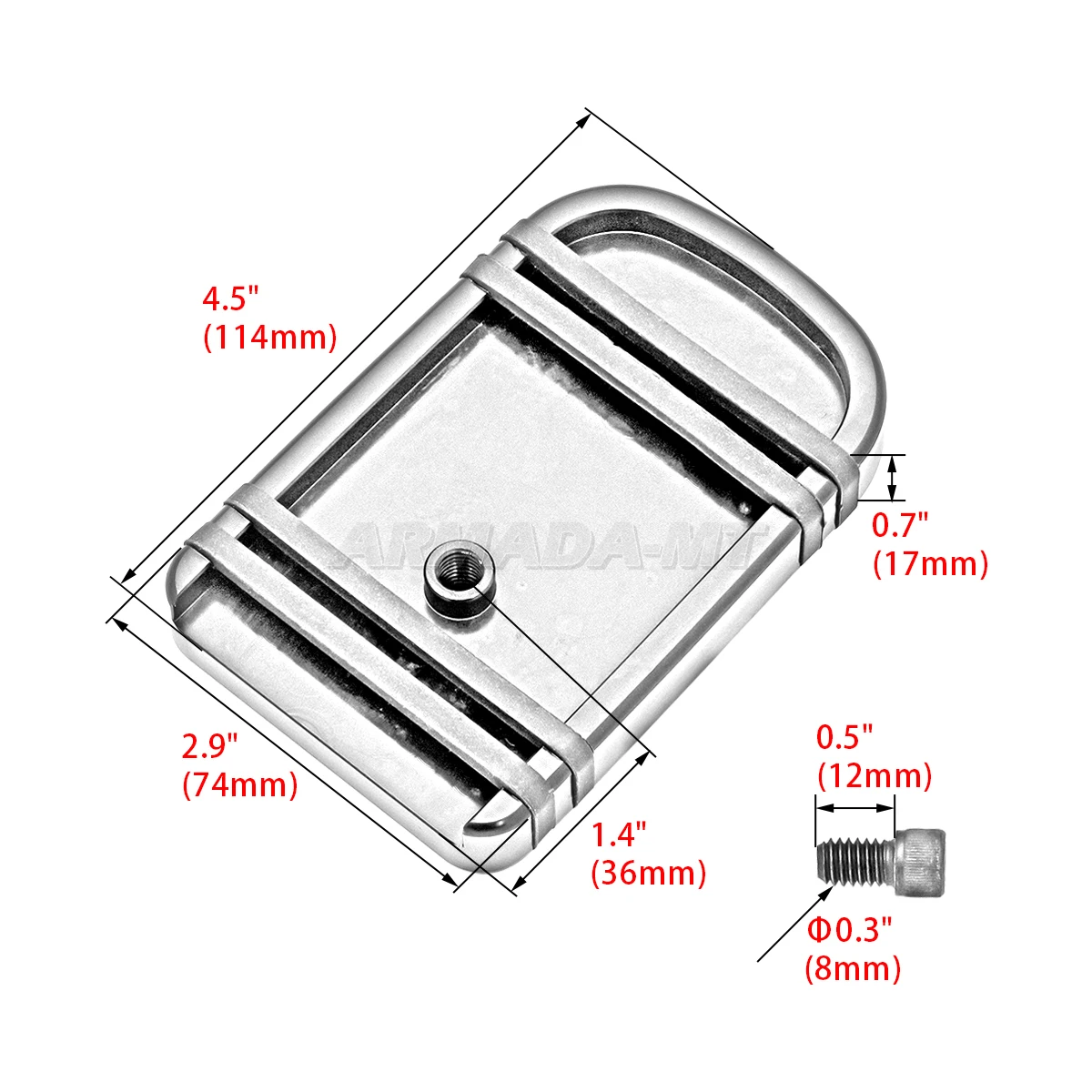 Motorcycle Pedal Pad Cover CNC Foot Pegs Footrest For Harley Dyna Switchback Cross Bones Heritage Softail Fat Boy Slim Deluxe view 2