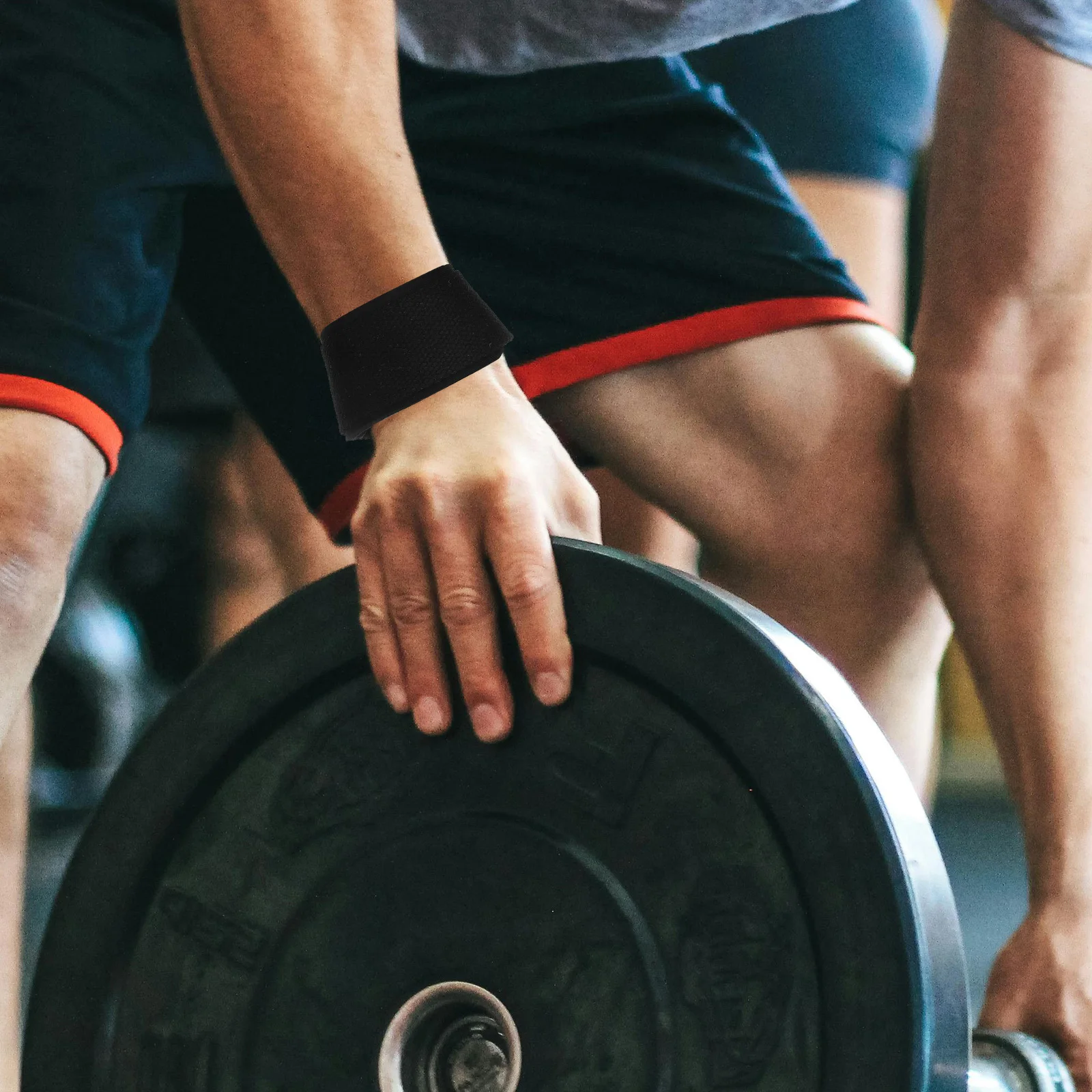 

1 Pair Deadlift Wrist Wrap Weightlifting Support Strap Anti-Slip Grip Training Belt For Gym Workout Fitness Lifting Sports