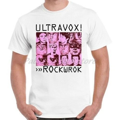 Ultravox Rockwrok панк новая волнистая Ретро футболка Мужская хлопковая футболка Летняя брендовая футболка большого размера Прямая поставка
