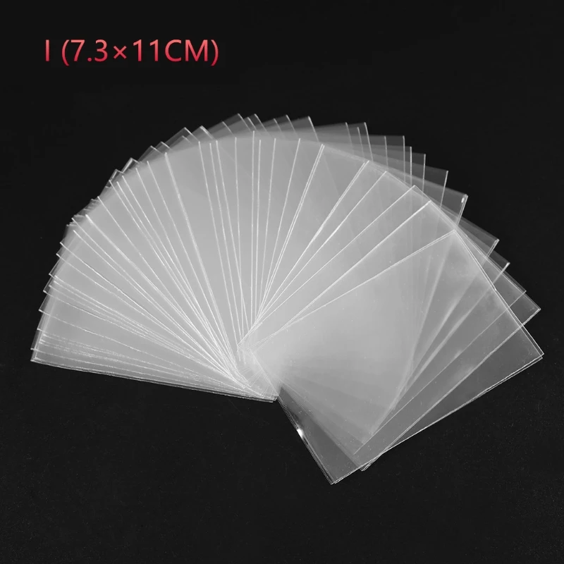 100Pcs Tarot Card Sleeve PVC Trading Card Holder Clear Protective Sleeves Holder R66E