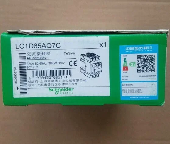 

Contactor - 3P(3 NO) - AC-3 - = 440 V 65 A - 380 V AC 50/60 Hz coil LC1D65AQ7C LC1D65AQ7