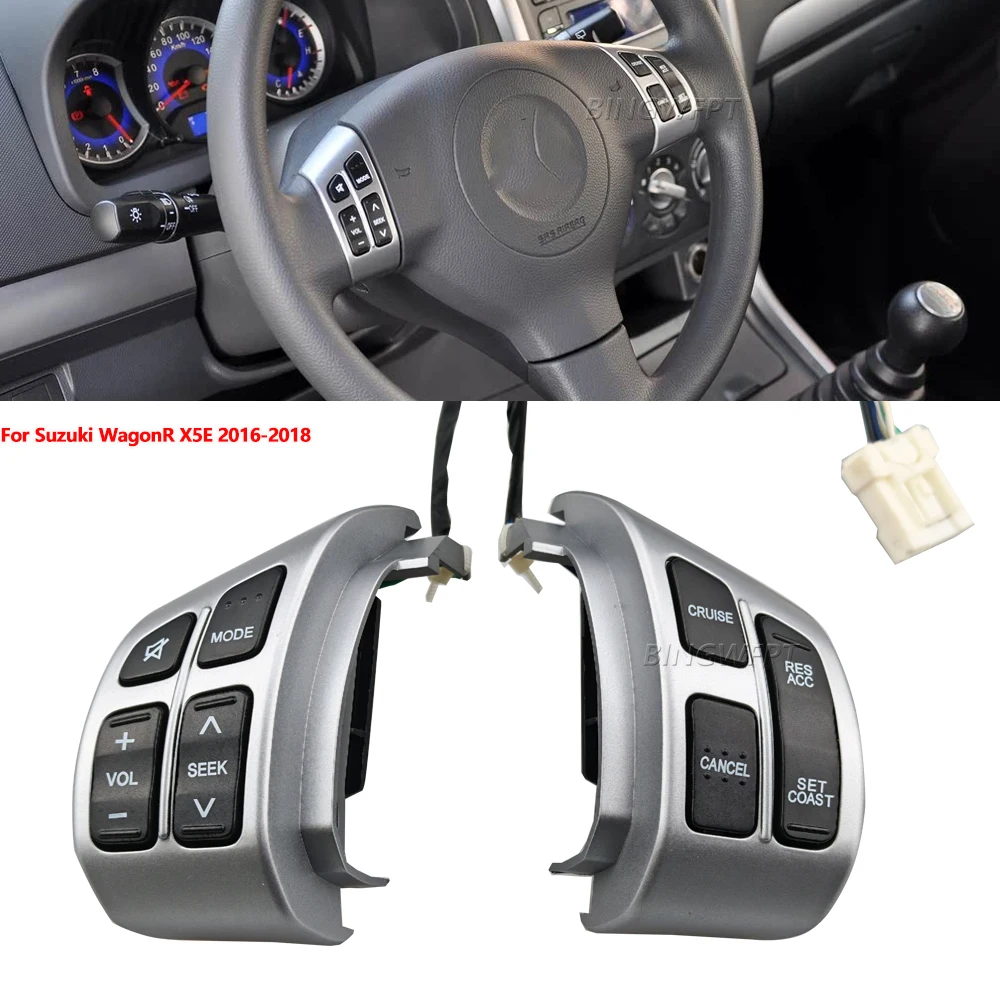 

Original For Suzuki WagonR X5E 2016-2018 Steering Wheel Cruise Control Buttons Remote Control Volume Button