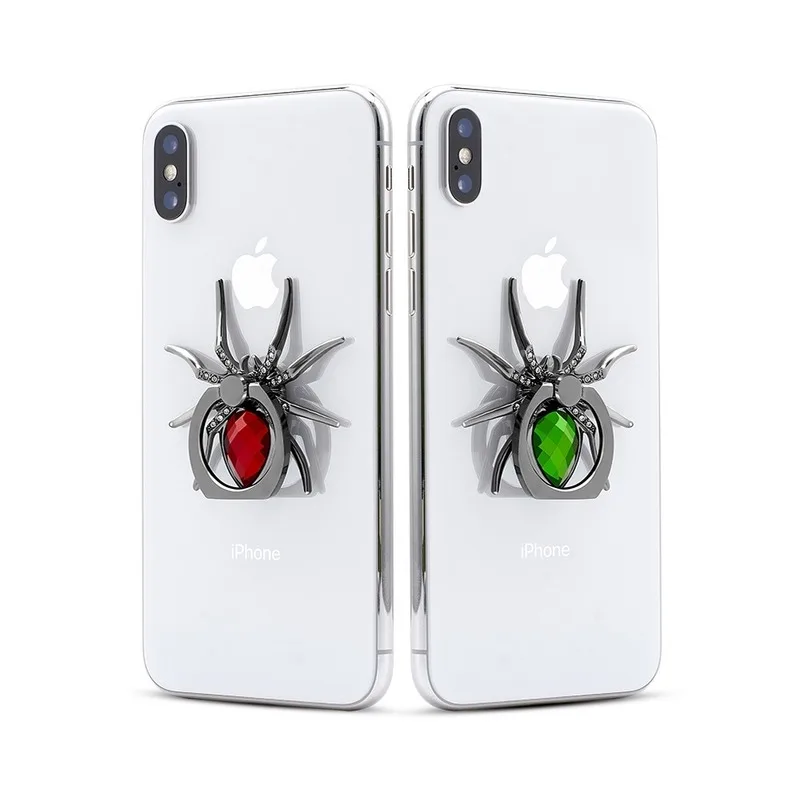 Mobile Spider Ring Phone Holder Luxury Diamond Cell Phone Finger Grip Holder for IPhone 360 Phone Expanding Stand Finger Holder