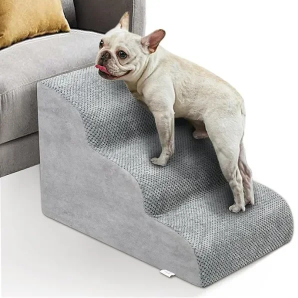 

Pet stairs dog ladder, bed sofa slope sponge steps, removable and washable