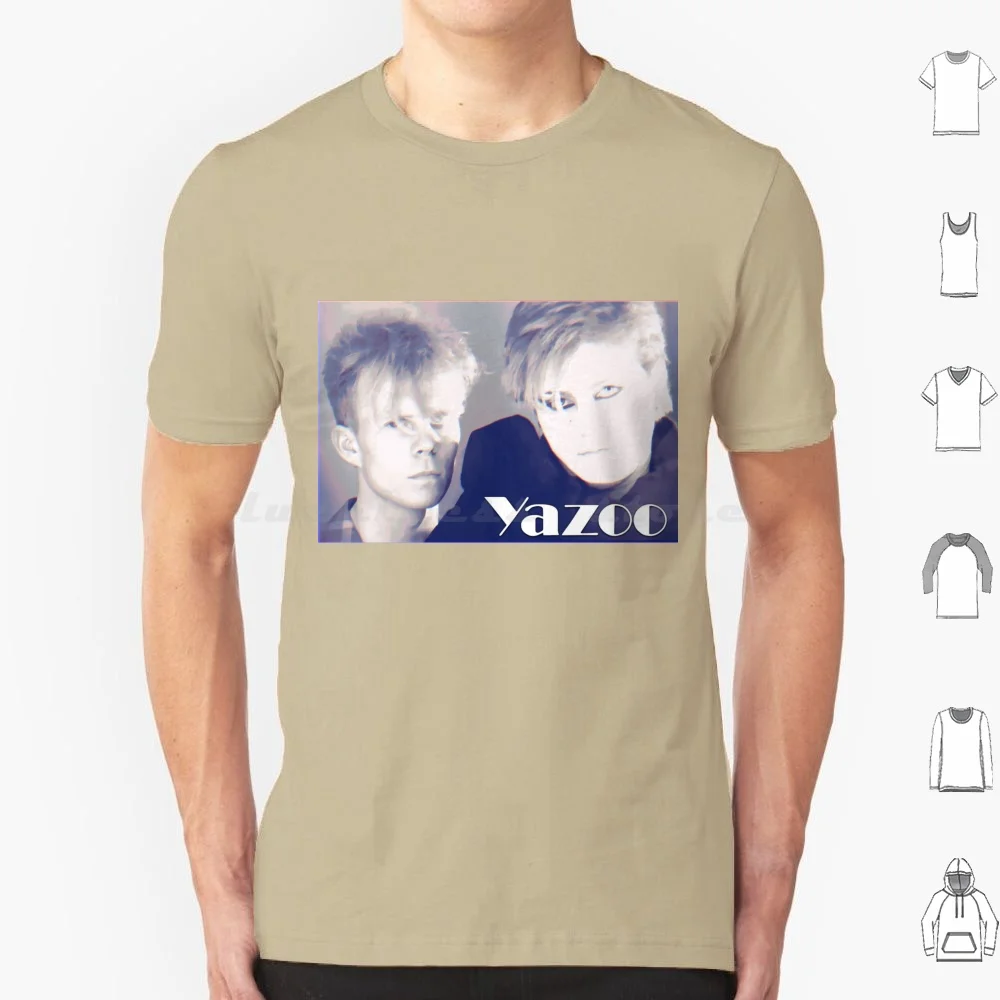 Yazoo ( Band Print ) T Shirt Big Size 100% Cotton Yazoo Synthpop Synthwave 80S Clarke Alison Moyet