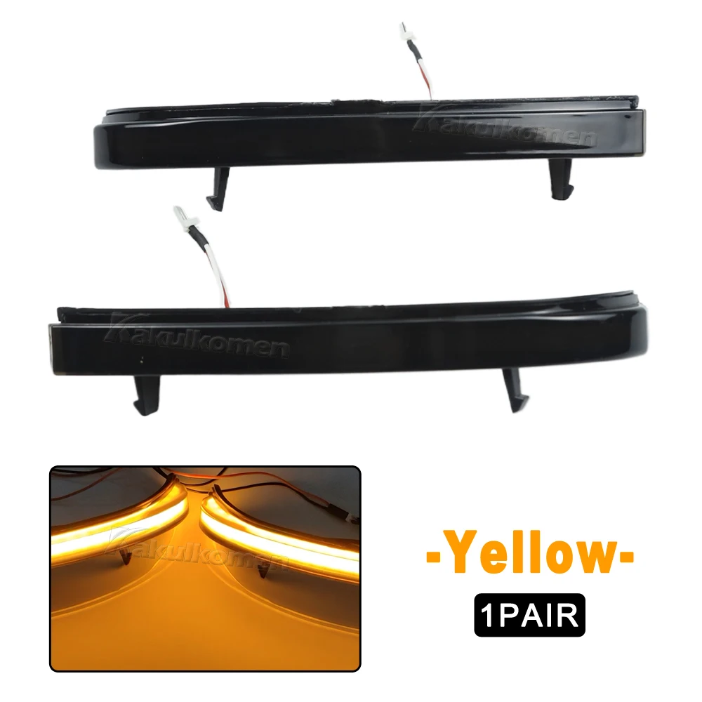 2X ل Lada Priora 2170 ل Lada 2110-2112 سيارة الجانب مصباح ليد للمرآة LED ديناميكية بدوره مصباح إشارة الوامض مؤشر المتعري