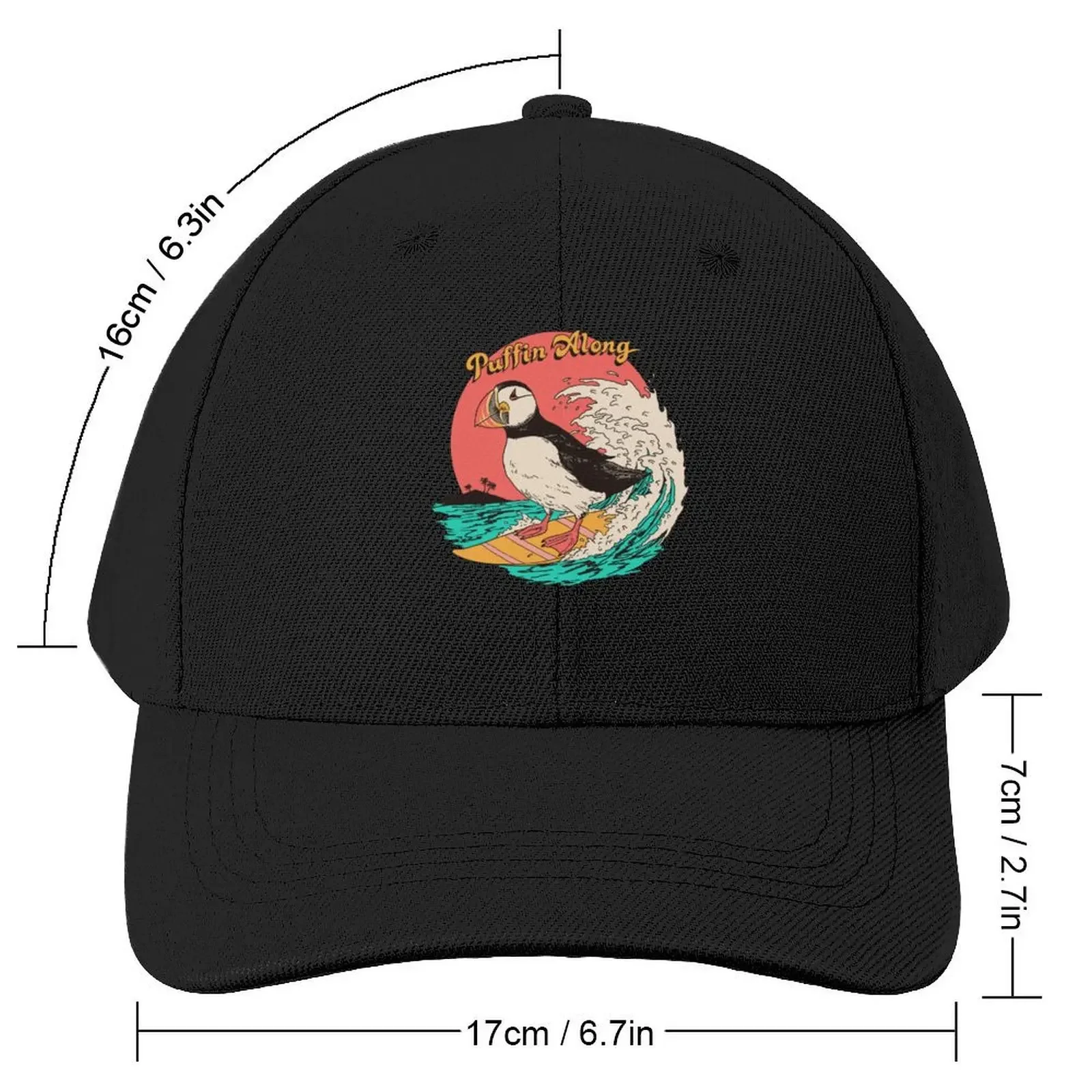 Puffin Along Baseball Cap Beach Bag hard hat Men Women's