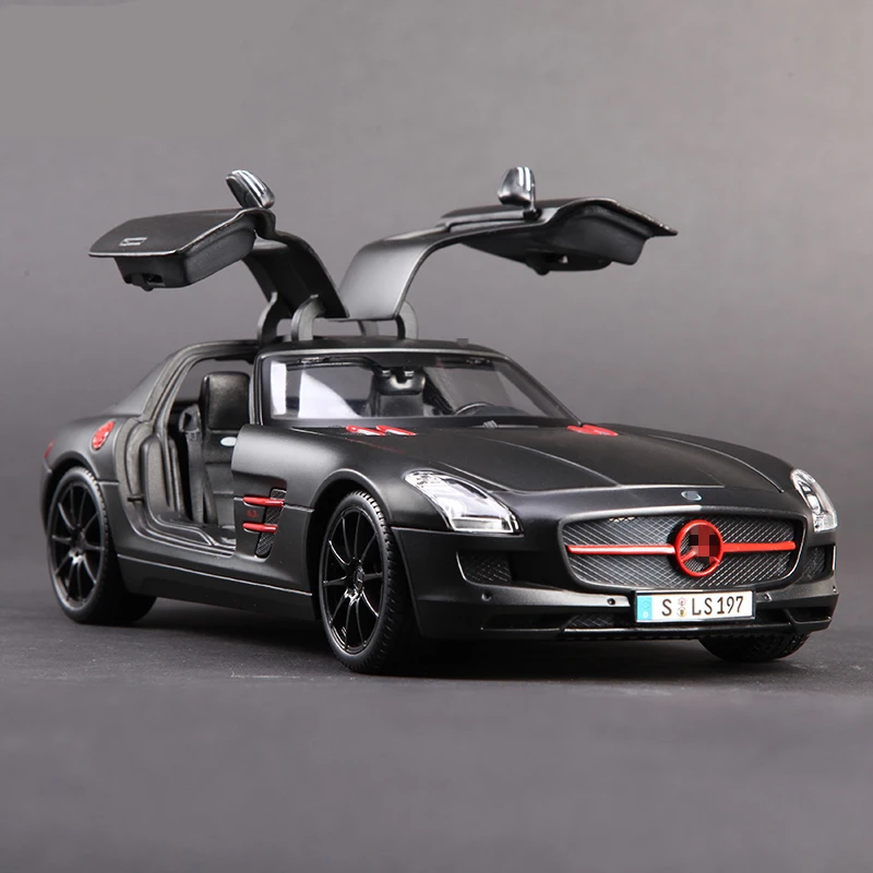 1:32 Sls Gelegeerd Sportwagenmodel Diecasts Metalen Speelgoedvoertuigen Automodel Hoge Simulatie Geluid En Lichtcollectie Kids Cadeau