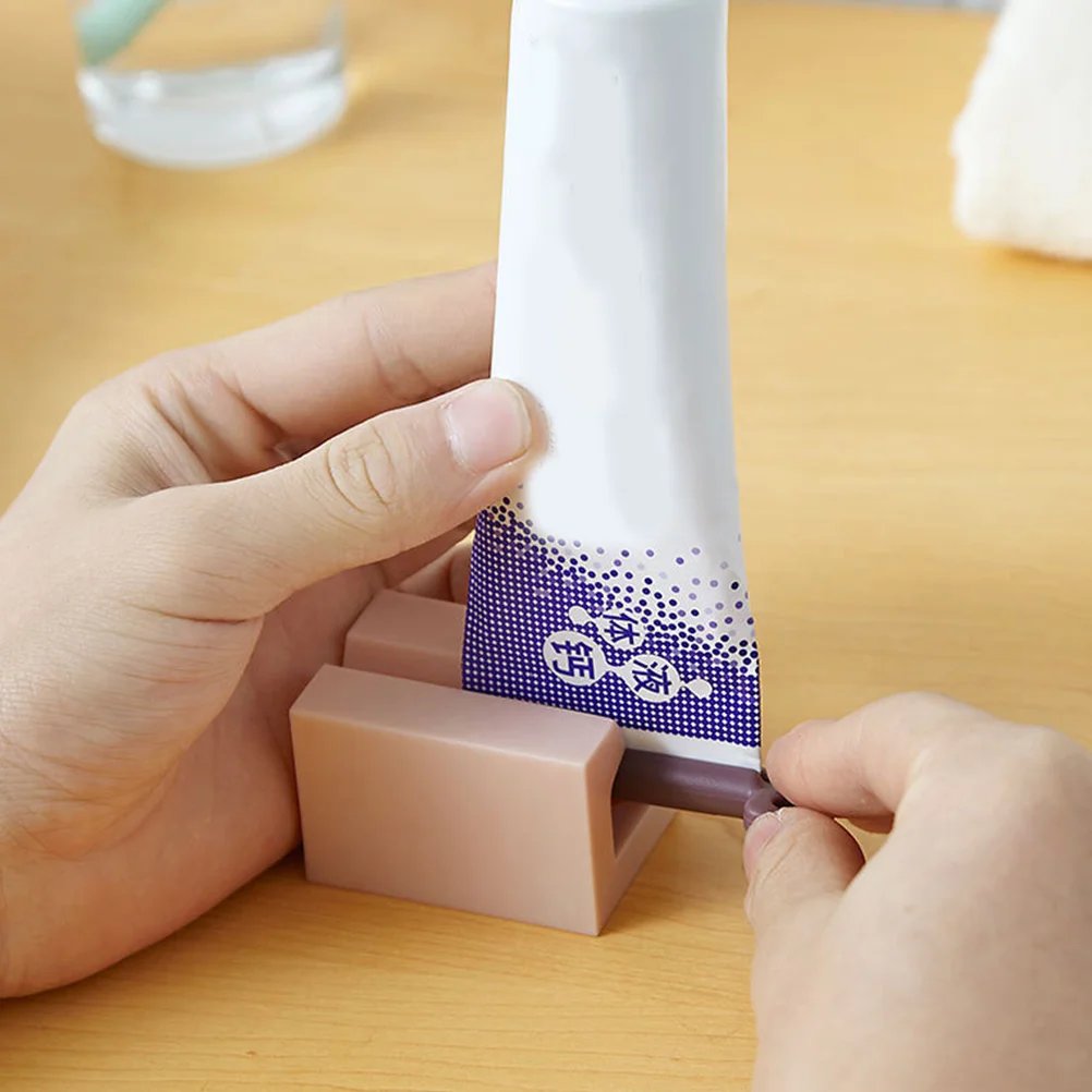 3 قطعة أنبوب عصارة البلاستيك دليل المتداول نوع ل معجون الأسنان منظف للوجه الحمام أنبوب الطارد الأبيض الوردي أزرق داكن عالية