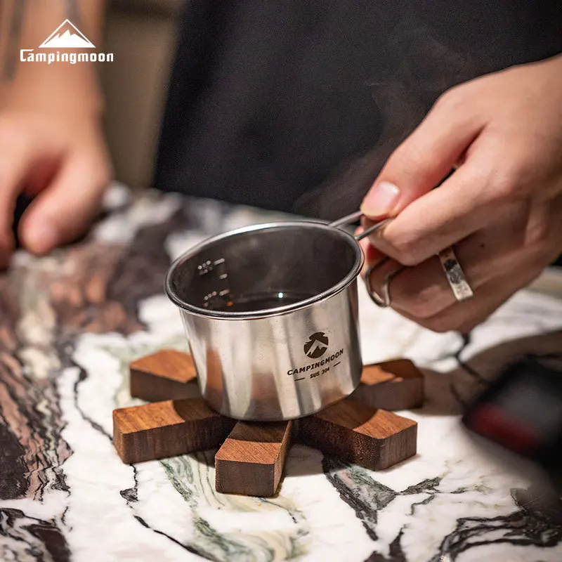 (1pcs) Camping Beer Cups Campingmoon S180 S190 Steel Small Drink Cup - Image 3