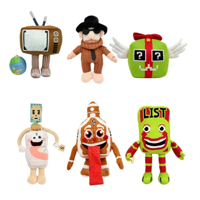 New Product Steal A Brainrot Jandel Plush Peripheral Plush Toy Doll Christmas House9 Earth TV Stuffed Doll Festival Gift For Kid