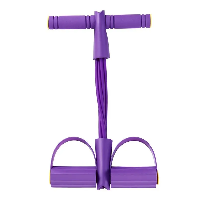 Dropship-Abdominal Trainer& 6-Tube Elastic Resistance Band Multi-Function, Sit-Up Equipment Bodybuilding Expander For Yoga