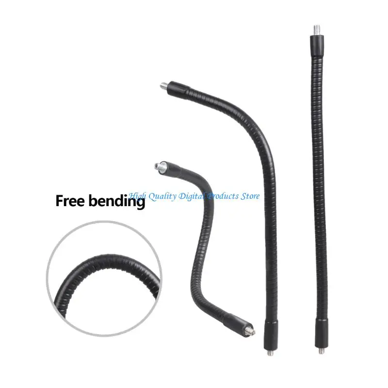 

U2JE 1/4inch Male To Male Threaded Heavy Duty Metal Flexible Goosenecks Arm Extension Tube For Camera Microphones Phone Mount