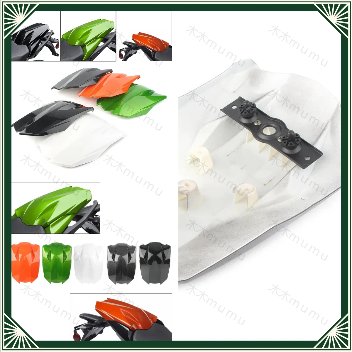 Motorcycle For Kawasaki Ninja Z1000 2010 - 2013 Rear Seat Cover Rear Passenger Head Cover Seat Rear Cover Fairing Accessories