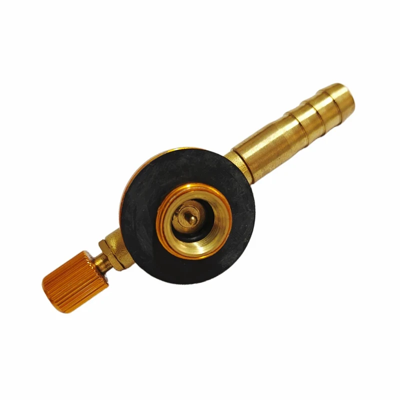 Adaptador Conector de Tanque de Gás Portátil para Cilindros de Gás Planos para Camping ao Ar Livre, Conexão de Mangueira de Gás