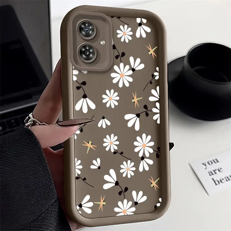 G54 Fallen Flowers New Sky Eye Phone Case For Motorola Moto G54 Shatterproof Camera Protection Moto G54Power Soft Back Cover