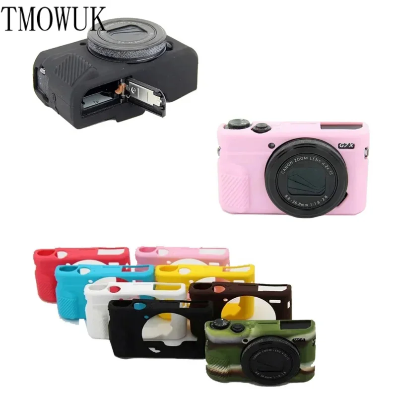 New Camera Silicone Case For Canon G7XII G7X II G7X Mark 2 G7X III G7X3 G7X Mark 3 Rubber Protective Body Cover bag Camera Skin
